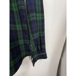 Trovata Birds Of Paradise Plaid Flannel Shirt Green Blue Checkered Cotton Large Photo 5