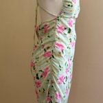 Urban Outfitters SNDYS Cyprus Floral Ruched Cinched Bare Back Mini Dress SZ M Photo 3