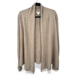 WHITE + WARREN | S | Sweater Cardigan Cashmere Silk Luxury Long Sleeve Women Tan Photo 2