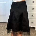 XScape Black midi skirt with tulle underlay Photo 6