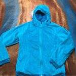 The North Face Reversible Windstopper Fleece Hooded Jacket Blue Photo 5