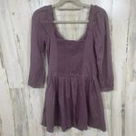 BDG Urban Outfitters Lydia Prairie Mini Dress Corset Top size M Mauve Purple Photo 5