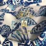 Lilly Pulitzer  Sea View Linen White Shell Shirt Women M Classic Versatile Resort Photo 8