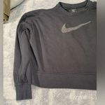 Nike  black swoosh sweatshirt medium Photo 1