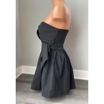 San Joy Black Mini Dress Strapless Cocktail Evening S NwT Short E7 Photo 1