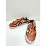 Band of Gypsies Shoes Womens Size 6 Cognac Leather & Cowhair Sneaker Photo 8