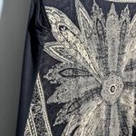 SKINNY MINNIE Black Tan Paisley Floral Daisy Sleeveless Tunic Top Plus Size 1X Photo 4