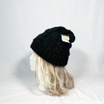 Timberland Black Warm Fleece Lined Cable Knit Beanie Hat~One Size~New Photo 2