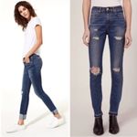 Rag and Bone  Denim Dre Distressed Jeans Pants Dark Colvin Wash Size 28 Women's Photo 1