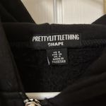Pretty Little Thing Shape Black Zip Front Long Sleeve Hoodie Photo 2