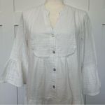 Faherty  Dream Cotton Gauze Kasey Dress White Photo 4