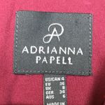 Adrianna Papell  Women’s Textured Pattern Net Bust Burgundy Tank A-Line Dress Photo 9