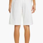 Vince NWT Belted Stretch Cotton & Linen Blend Shorts Photo 1