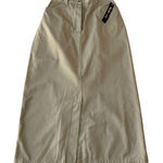 Style & Co  Vintage Tan Khaki Chino High Rise Midi Skirt Photo 0