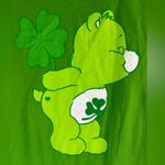 Care Bears M Good Luck Bear Green Short Sleeve Tee Top Size M Photo 1