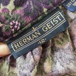 Herman Geist VINTAGE MIdi Floral Purple Viscose Skirt Small Photo 84