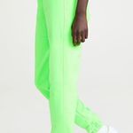 Good American Sweatpants Womens 7 4XL Pants Boyfriend Neon Green Cotton NWT Photo 1