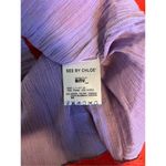 See By Chloe  Striped Multi‎ Color Cotton Crinkle Midi Dress Size 2 Photo 3