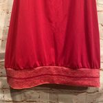 Nike workout tank pink built in padded bra XL strappy t back loose fitting logo Photo 2