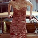 For Love & Lemons  Burnt Orange Maxi Dress Size M Photo 1