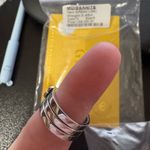 Silver Heart Clover Ring Size 6 Photo 3