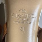 Valentino Garavani Macrostud Rockstud High Heel Sandals Tan White Open Toe 41 Photo 14