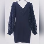 Vintage Yes Clothing Sheer Sleeve Mini Dress Photo 4