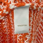 House of Harlow 1960 Knit Maxi Dress Sleeveless Orange White Chevron Sz XS Photo 3