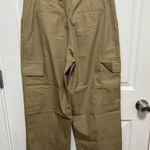 ZARA  Pants Tan Wide-Leg Cargo size M Photo 4