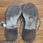 J.Crew  studded metallic‎ gold lace up gladiator sandals women’s size 7 Photo 5