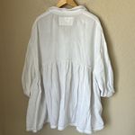 We The Free  gauzy white slouchy oversized shirt Photo 7