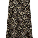 Oat New York Leopard Print Sateeny Midi
Skirt(Size XS) Black Photo 0