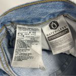 Levi's 26 Wedgie Straight Leg High Waist Button Fly Jeans Distressed Light Wash Photo 7