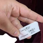 Natural Life  Rocky Velvet Shirt Dress in Cranberry size Small Photo 6