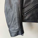 Harley Davidson FXRG Series 1 Black Leather Motorcycle Riding Jacket Size S Photo 2