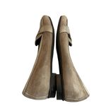 Attilio Giusti Leombruni AGL Taupe Suede Penny Loafers Flats Size 37 6.5 US Tan Photo 1