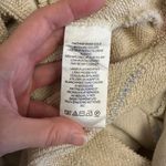 Free People Cream Cropped Boxy Cardigan L Rainbow Stitch Oversized Top Photo 8