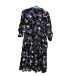 Torrid  Floral Button-Down Midi Dress‎ With Rolled Sleeves & Pockets 1X Photo 1