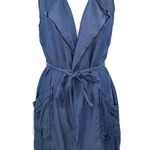 Sanctuary  Mimi Chambray Blue Sleeveless Duster Small Photo 8