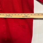 Valerie Stevens Vintage Cardigan Large Red Angora Lambswool Grandpa Sweater 90s Photo 4