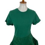 Aureum Women’s Dress Small Green Short Sleeve Flare Asymmetrical Trendy Photo 1