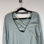 Betsey Johnson Performance Blue Womens XL Casual Pullover Top Athletic Yoga Photo 6