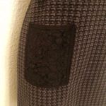 Anthropologie Like new Postage Stamp mini knit dress or long Top. Lace sleeves and pockets. Sz XS Photo 4