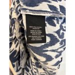 Chetta B NWT Be by Dress Women's PL Petite Short Sleeve Navy/White Ikat Print Photo 3