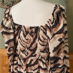 Boohoo Black and Cream Zebra Print Long Sleeve Dress Photo 4