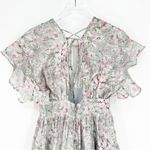 TALULAH Floral Tiered Ruffle Open Back Mini Dress S Photo 4
