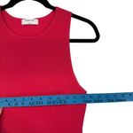 Babaton  Sculpt Knit Racer Muse Pink Dress Bodycon Feminine Flirty Size L NEW Photo 6