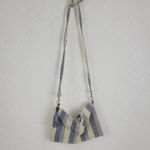 Womens Bag‎ One Size Blue Woven Striped Bohemian Style Crossbody Photo 4