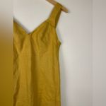 Reformation Yellow Allira Linen Tank Midi Dress Women’s Sz 6 Photo 8