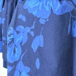 Kate Spade New York Blue Hibiscus Ruffle Neck Sleeveless Cotton Blouse Size 2 Photo 10